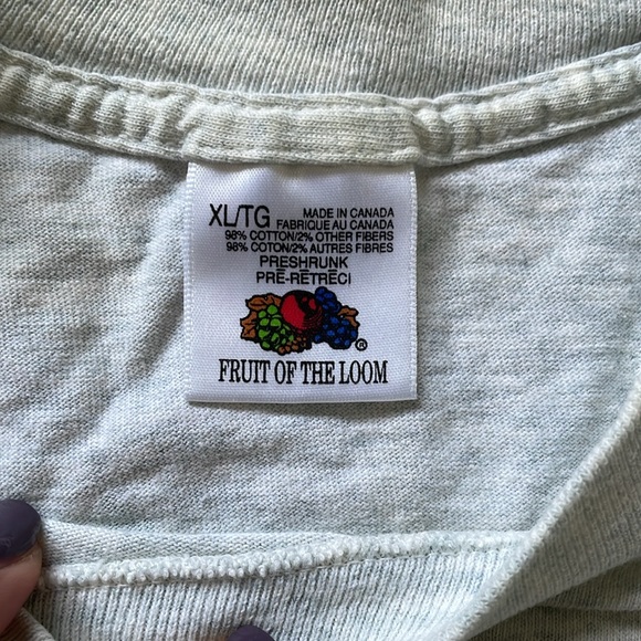 Vintage Mens T-shirt Fruit of the Loom size XL - Made in Canada - Picture 3 of 5